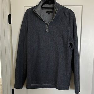Banana Republic Men's Navy Quarter-Zip Sweater (L)